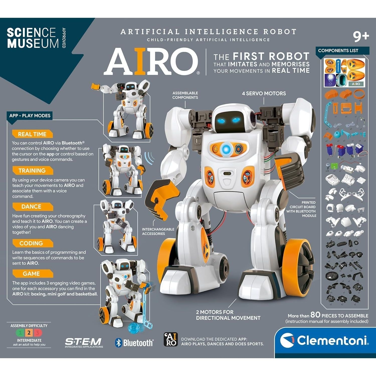 Clementoni AIRO - Artificial Intelligence Robot Inspiring Young Innovators (9+)