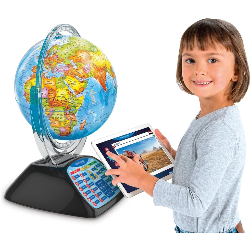Clementoni Digital Interactive Globe Light-Up World Globe with Talking Pen & App (Ages 7+)